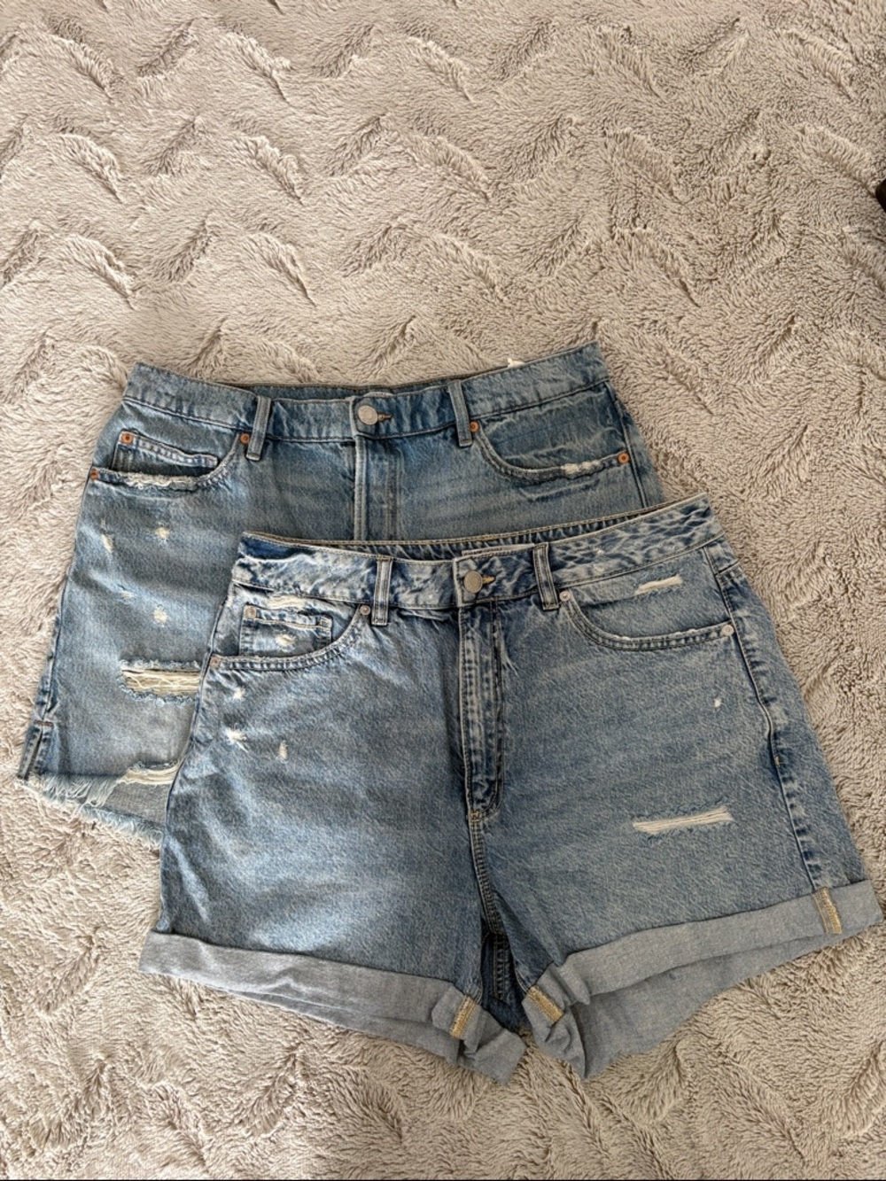 Garage Denim Shorts Bundle Size 13 80s Mom High Waist Cut Off Medium Wash